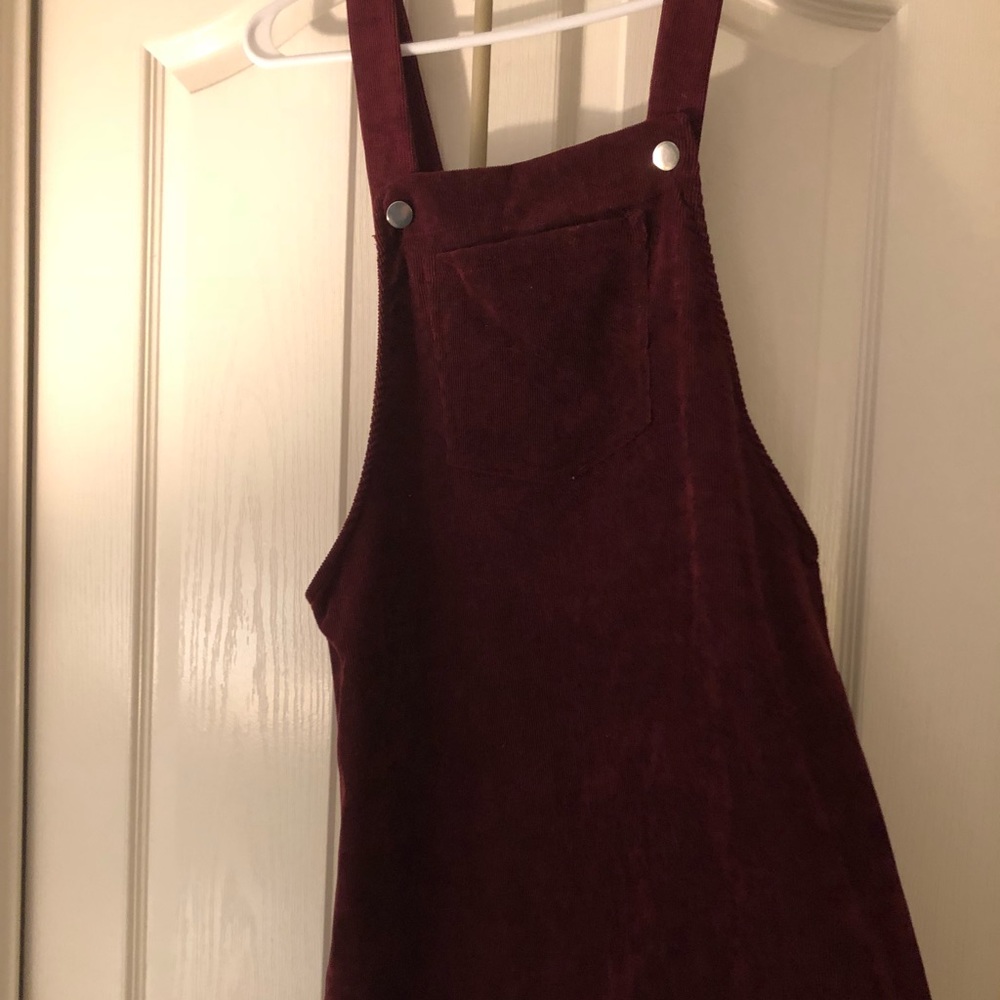 corduroy maroon dress